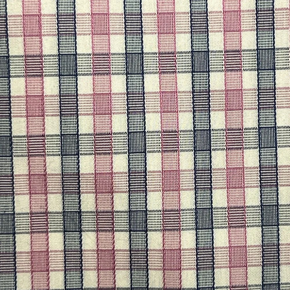 Untuckit Reg Fit Wrinkle Free Mens Large‎ Blue Pink Check Button Up Long Sleeve